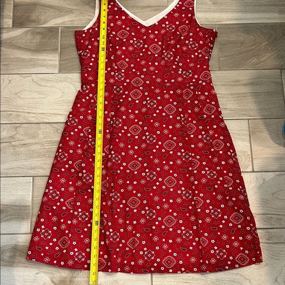 Anne Klein Red Geometric Mini Dress - Picture 10 of 10